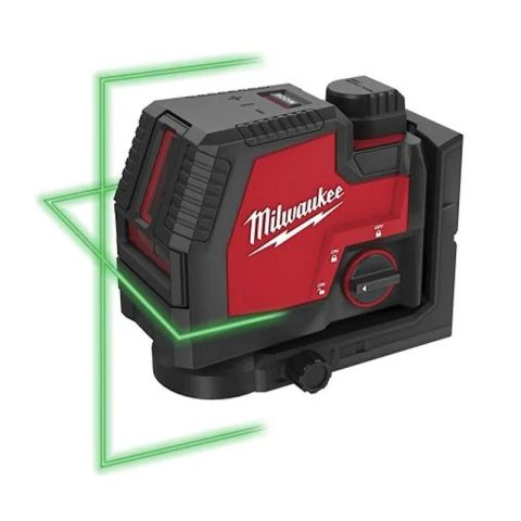 MILWAUKEE L4 CLL-301C Laser Verde Ricaricabile Usb A Due Linee 