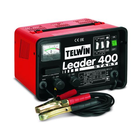 Telwin Leader 400 Start Caricabatterie Avviatore Portatile 12/24V